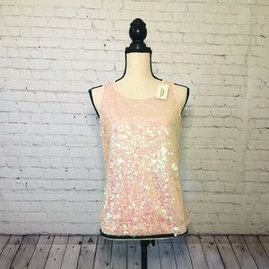 NWT Forever 21 Sequins sleeveless Top